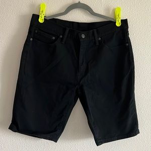 Levi’s 541 men’s black denim shorts
